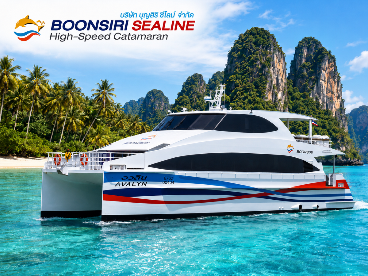 Catamaran ferry from Surat Thani to Nathon Pier Koh Samui – Boonsiri Sealine shared transfer