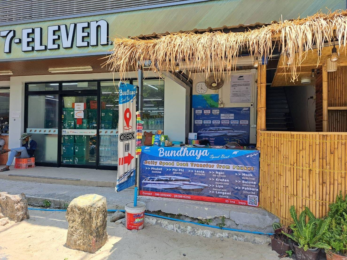 Bundhaya Speed Boat check-in counter on Koh Phi Phi