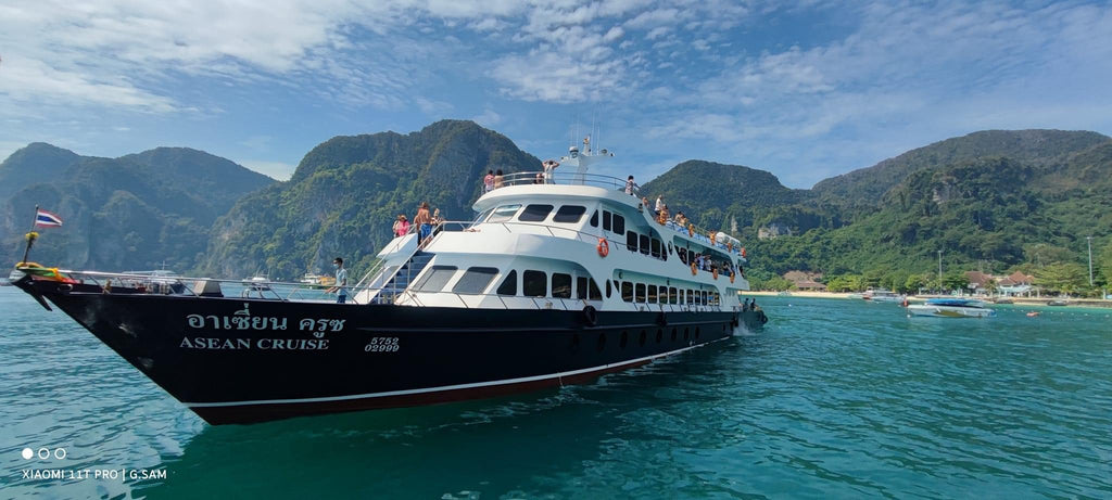 Ferry from Koh Phi Phi Don to Phuket departing Ton Sai Pier Thailand