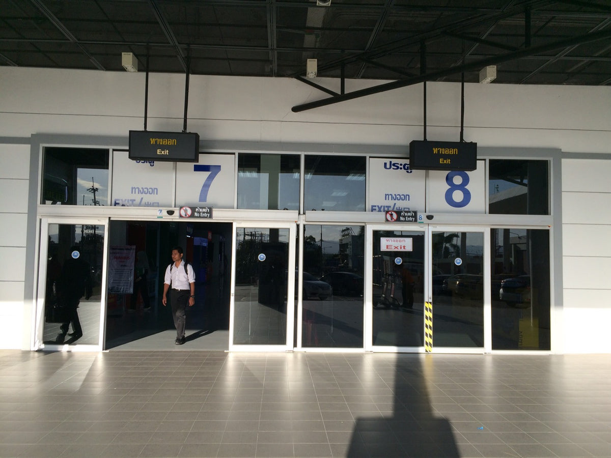 Hat Yai Airport Exit Gate 7 and Gate 8 - meeting point for Koh Lipe van transfer pickup