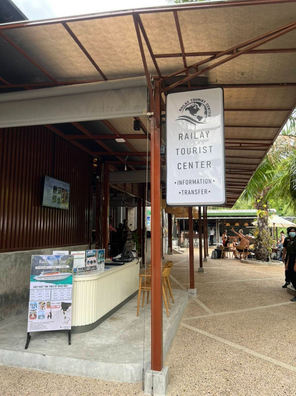 Tourist Information, in front of Aonang Princess Hotel, Railay East Floating Pier